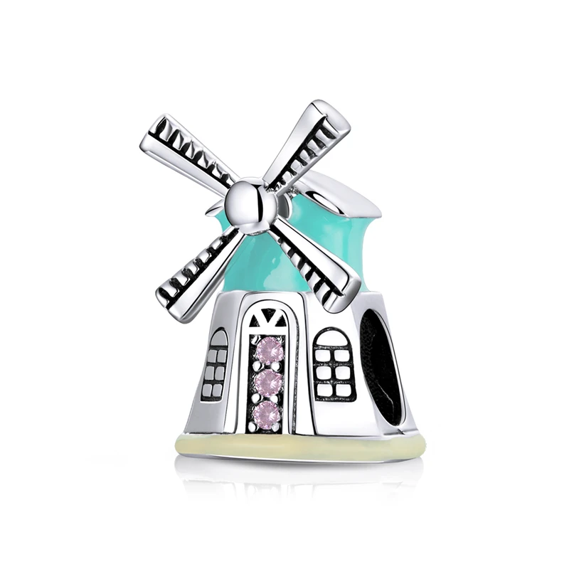 

SCC1739 2021 new style lovely jewelry 925 silver windmill charms