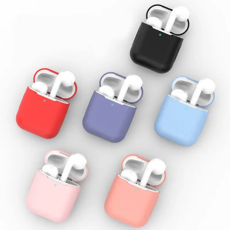 

For Silicone Case Protective Cover i7s/i9S/i10/i10s/i10 max/i11/i12/i13 Tws charging box Case, Black,white, pink, blue, green,purple accept customized color