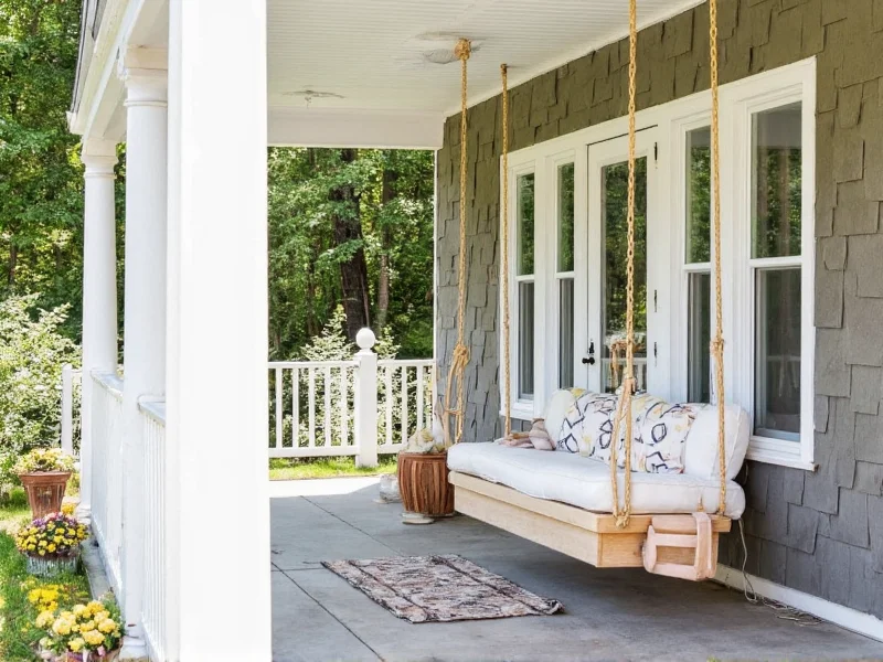 diy swing porch