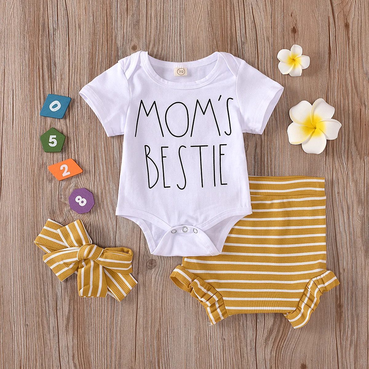 

Baby Clothes Spring 2022 Short Sleeve Baby Girl Rompers 3pcs Newborn Baby Girl Clothes Clothing Sets, Multicolor