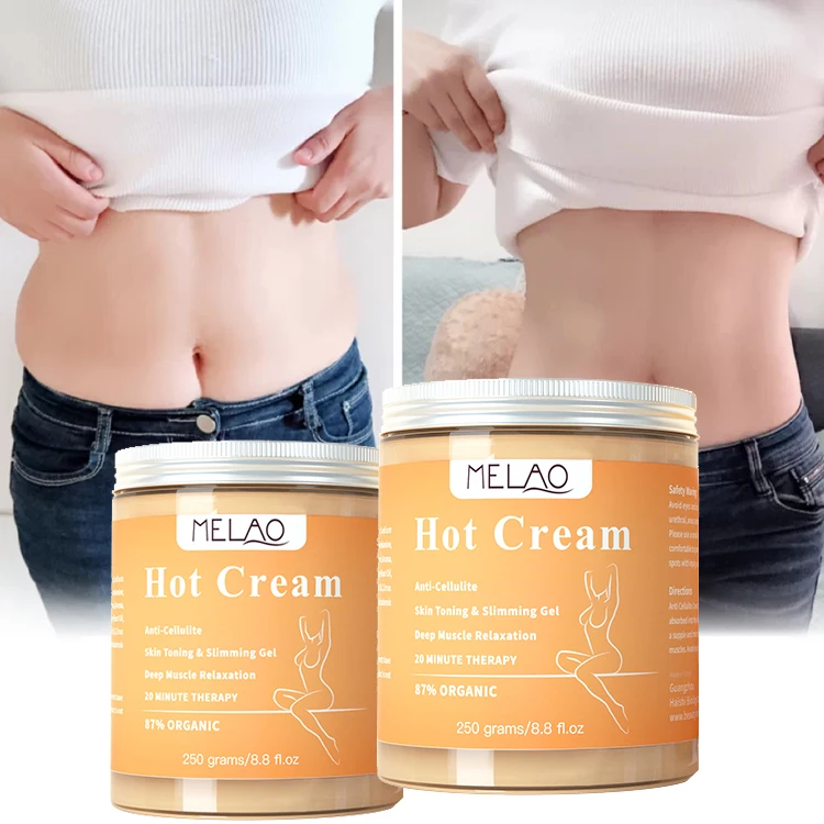 

MELAO 3 Days Organic Waist Fat Burning Gel Body Belly Weight Loss Private Label Hot Sweat Slimming Massage Cream