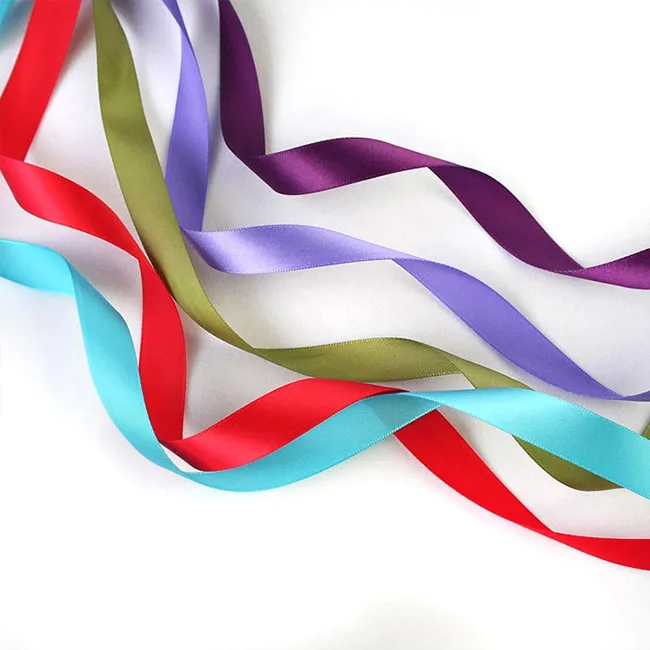 

Custom gold foil printed 3D logo gift polyester satin ribbon, Color card