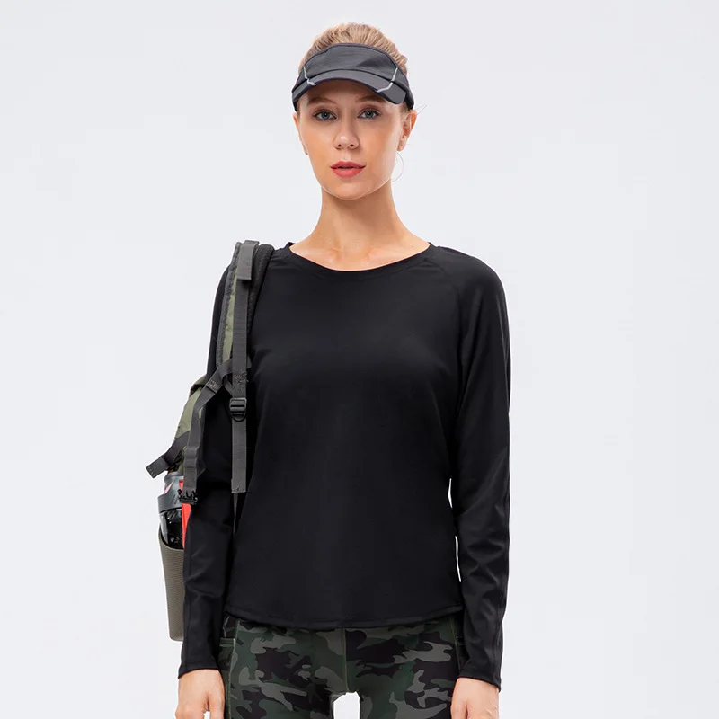 

Professional Supplier Sport Wear Custom Printing Long Sleeve Yoga Wear T Shirt