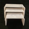 3mm Thick Acrylic Counter Showcase Fixtures Glossy Marble Acrylic Jewelry Display Riser