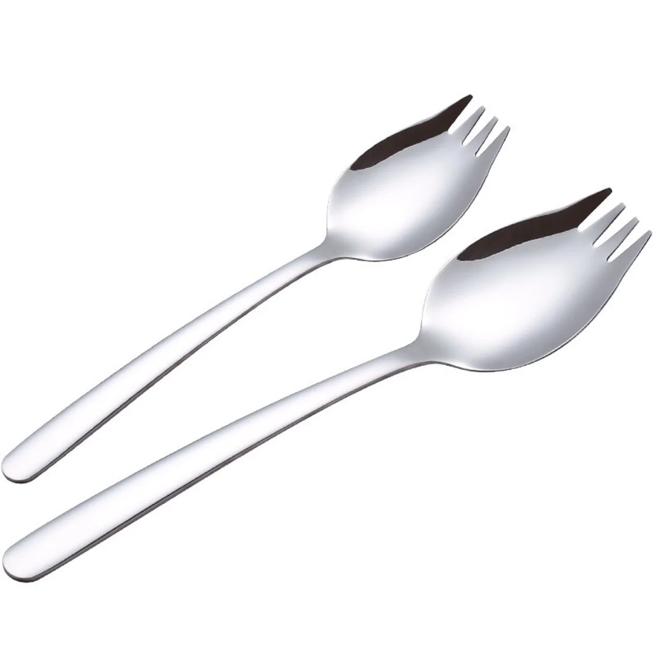 

304 stainless steel fork spoon integrated salad fork fruit fork tableware