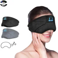 

washable music wireless bluetooth 5.0 stereo magnetic earbuds sleep eye patches cover earphones headset headphones mask headband