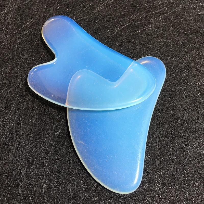 

Factory cheap price jade opalite heart shape gua sha scraping tool beauty health