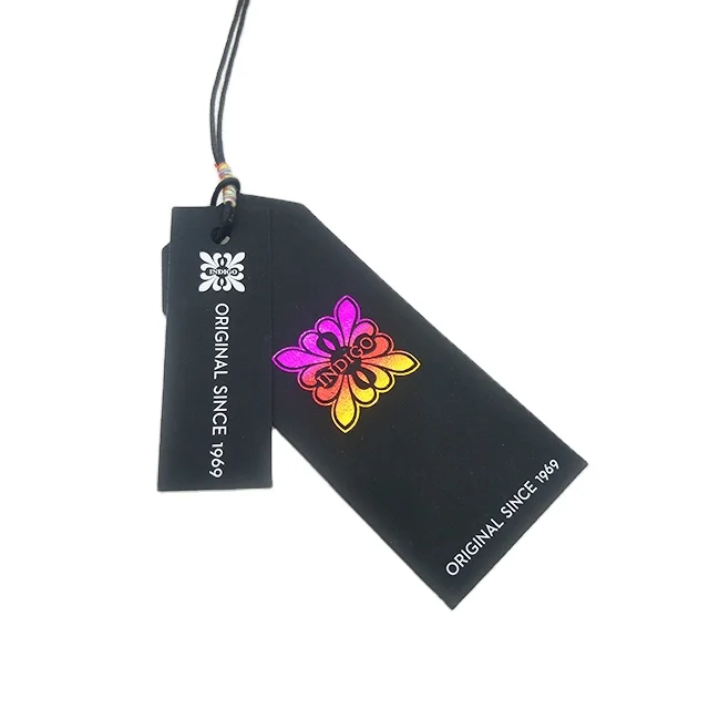

Printed paper hangtag clothing tags custom clothing labels, Customized color