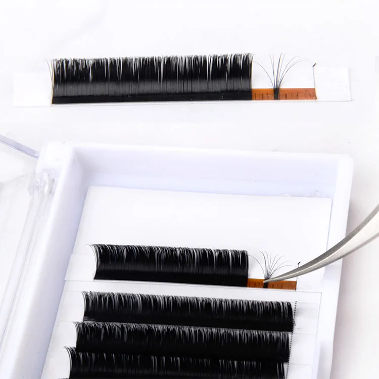 

factory direct sale eyelash extensions private eyelash extensions mix easy fan volume fans 25mm auto fans, Natural black