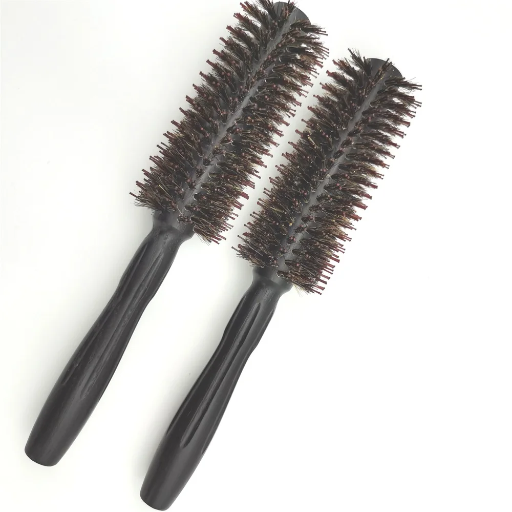 

Wholesale Private Label Custom Logo Wooden Hard Bristle Detangling Hair Brush for Women, Customized color