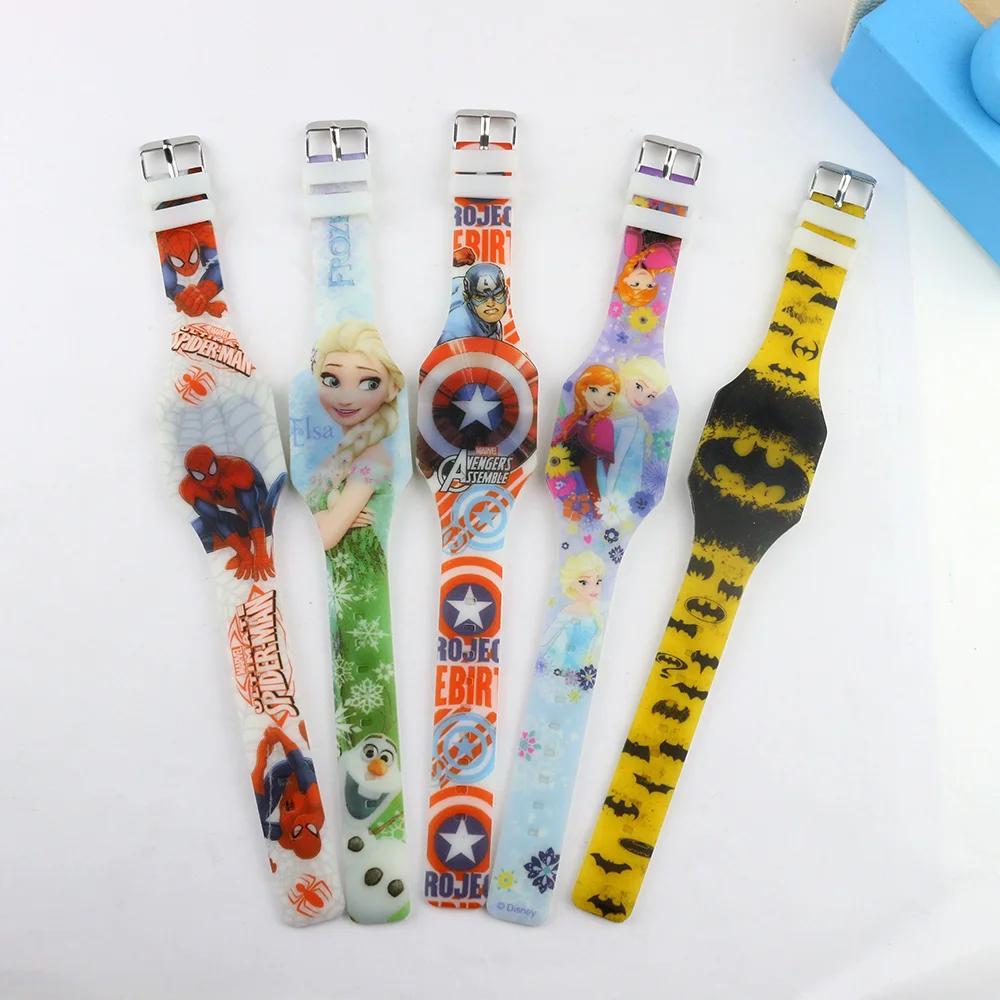 
best sell christmas Luminous Princess LED Children Watches Kids Cartoon Pattern BOYS Girls Watch Reloj Infantil Wristwatches 