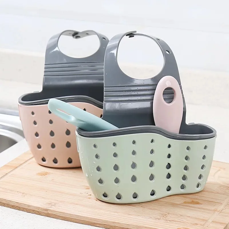 

Kitchen Drain Rack Bathroom Holder Kitchen Storage Suction Cup Kitchen Sink Basket, As photo