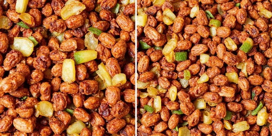 Chili crisp with cardamom pods and clove buds