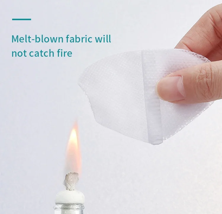 
Ready to Ship CE Factory 5 Layers Non-woven Melt-Blown KN95 Non-Medical Mask Face Mask with Shield Fabric Protective Mask 