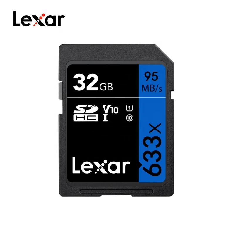 

100% Genuine Lexar SD633X 32GB SD Card 16G 64GB 256GB 128GB memory Card U3 4K V30 C10 U1 For Camera