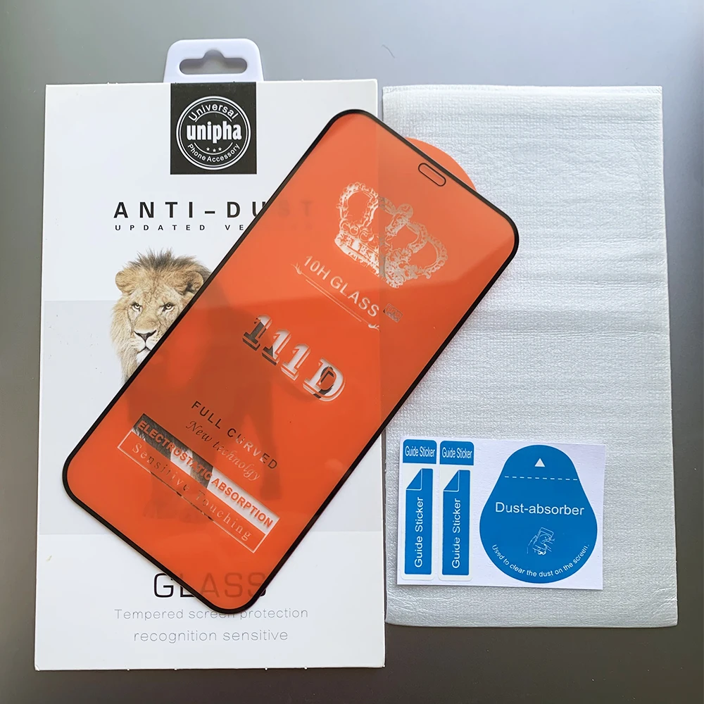 

Full Cover Edge Tempered Glass For iPhone 12 Screen Protector 3D 5D 111D Clear 9H Glass Film For iPhone 12 Pro Max, Black / white