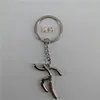 Sport Pendant runners keychain zinc alloy keyholder