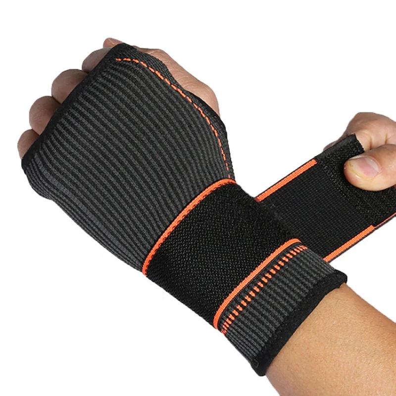 

Professional wristband sports safety adjustable wrist support Gym carpal tunnel badminton tennis wrist wraps bandage Bracers, Colorful