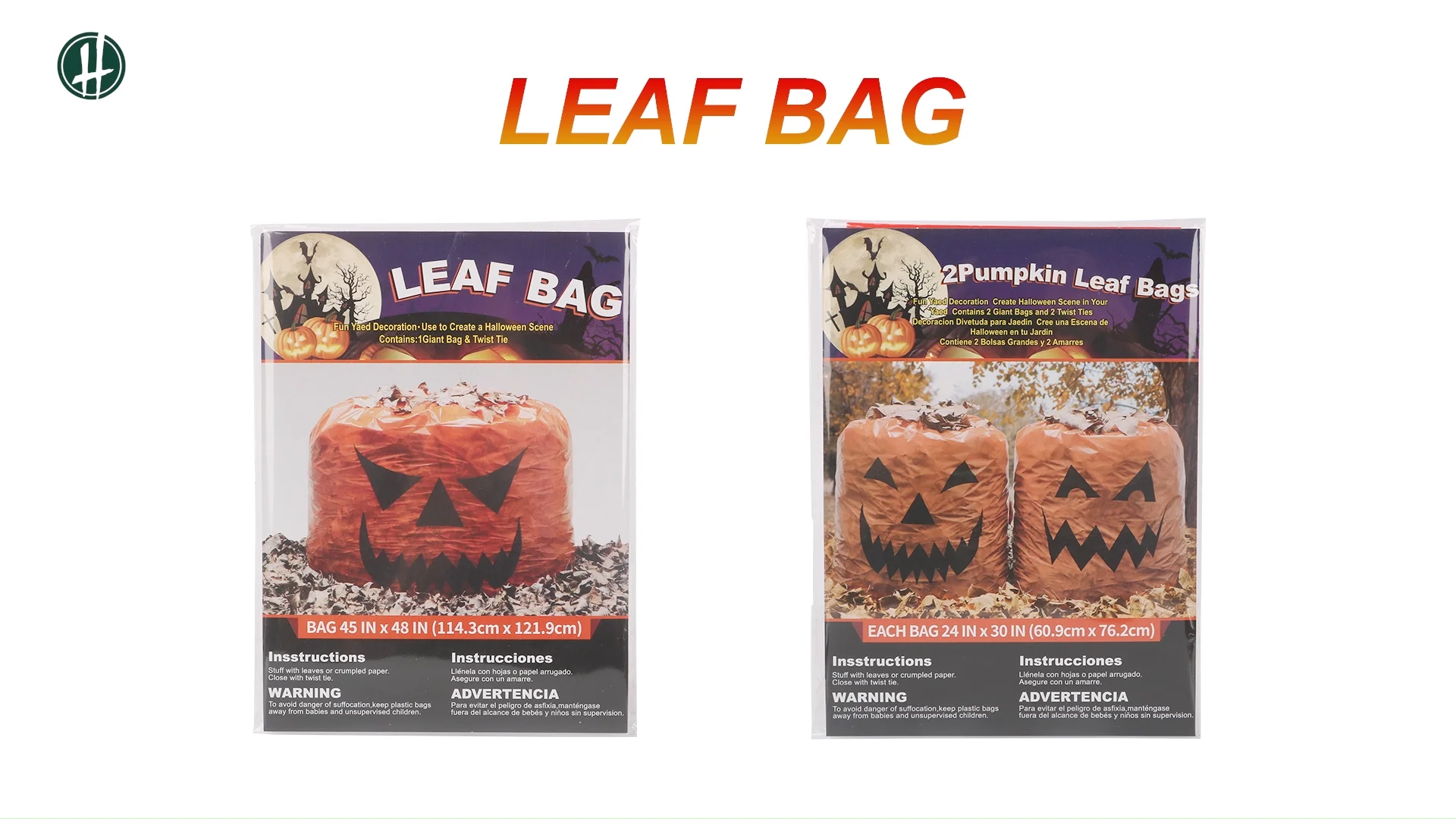 halloween leaf bolsas