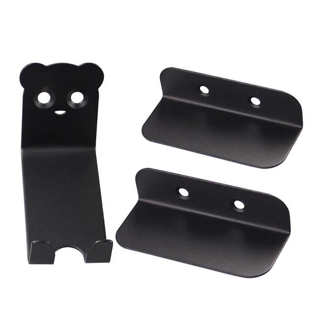 

Metal wall mounted bicycle hanger bike rack hook storage, Black