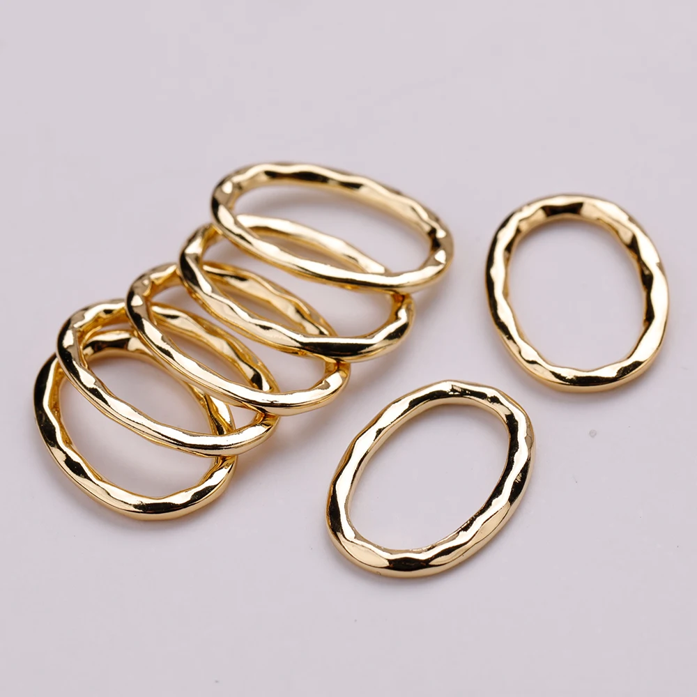 

Elliptical 0-shape accessories 15.5*11mm are used for jewelry copper accessories