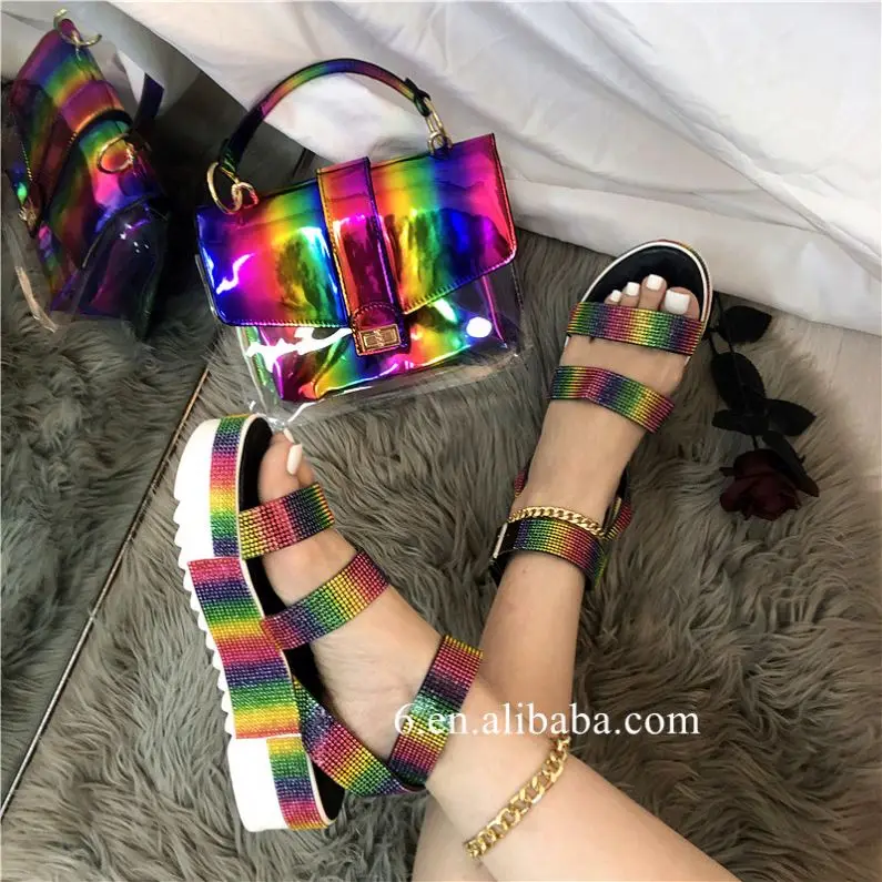 

colorful purse sandals lady bags cute jelly duffle purses ladies handbags fashion women bag, As pictured