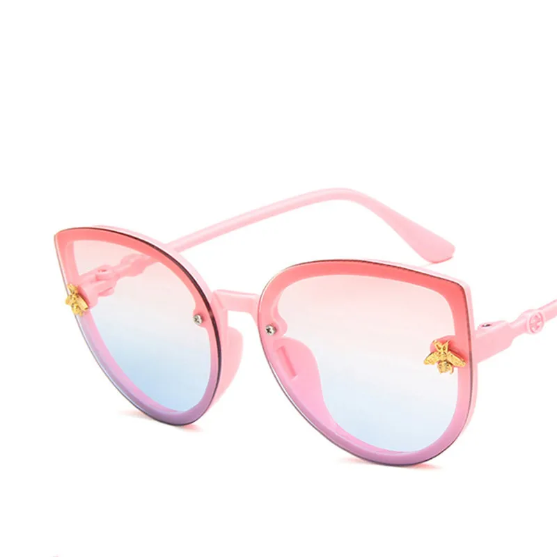 

Cute glasses Children Sunglasses Brand 2020 Kids Girls Boys Toddler Sun Glasses Pink Cat Eye Oculos De Sol Infa, Picture shows
