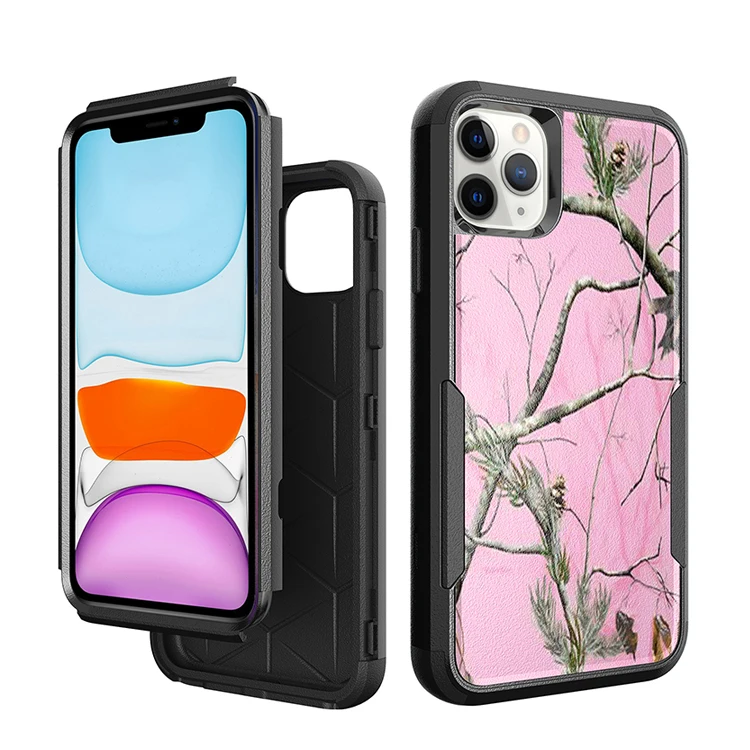 

Shatter-resistant low MOQ custom printing combo 3 in 1 hybrid phone case for iphone 12