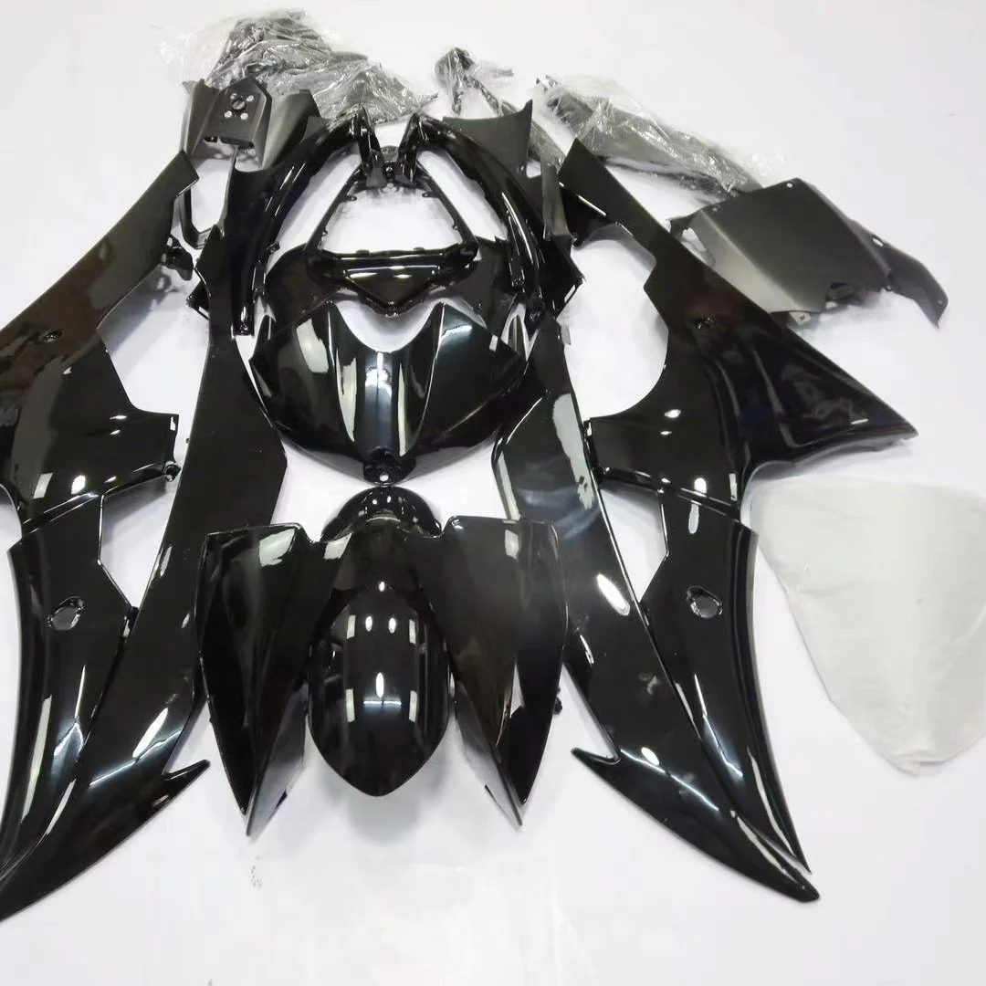 

2021 WHSC Customized ABS Plastic Fairing Kit For YAMAHA R6 2009 Black, Pictures shown