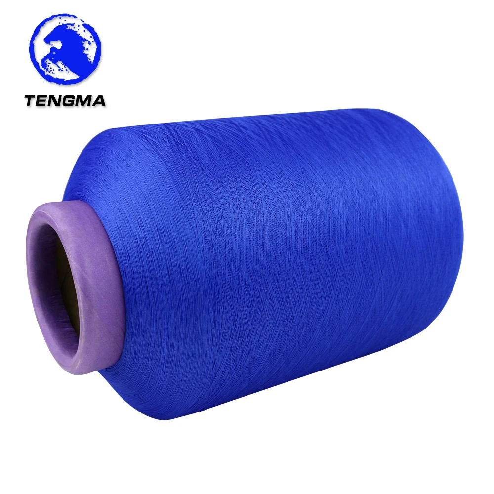 
China factory price stock lot top grade polyester dty color yarn 