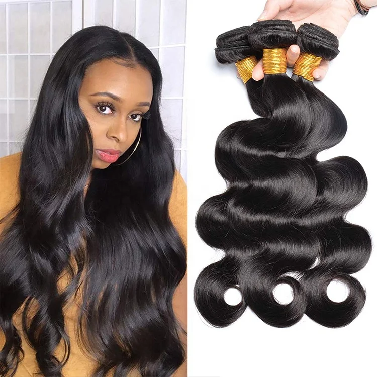 

Top Quality Unprocessed Raw Indian Temple Hair Cabelo Wholesale Indiano Best Virgin Indian Hair Bodi Hair Bundles From India, Natural color