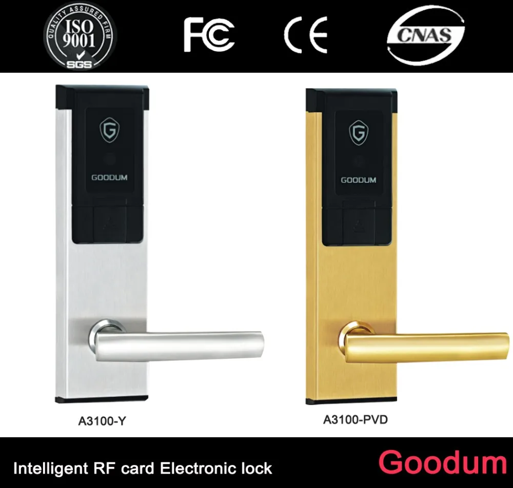 
Goodum Electronic Rfid M1 Card Mechanical Key Smart Hotel Door Lock A3100 
