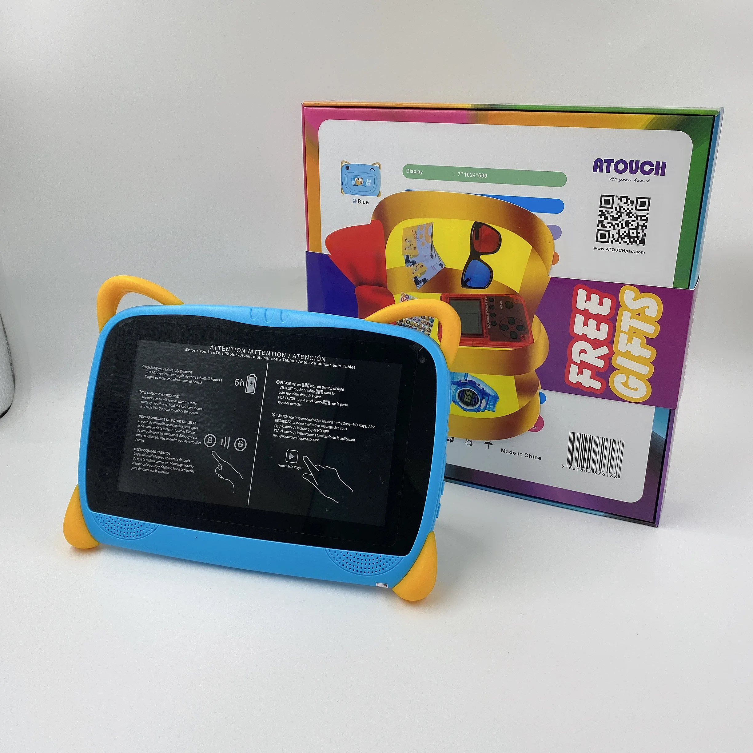 

Hot Educational 7 inch 2+16GB tablet Quad Core wifi Android 6.0 kids tablet PC, Multi