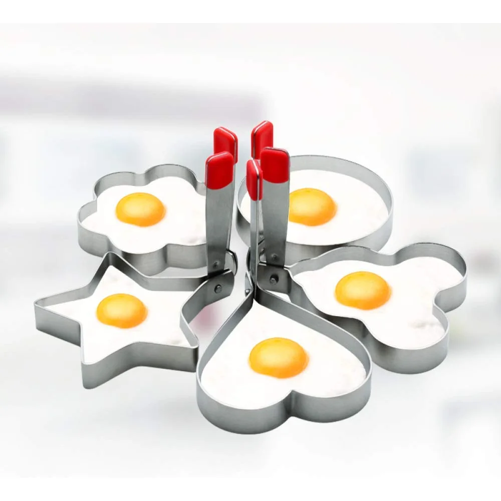 

Kitchen Accessories 5pcs 304 Stainless Steel Ring Stainless For Frying S, Silver