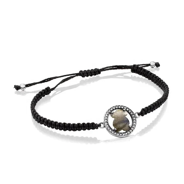 

S925 silver simple temperament disc pearl bracelet and 18 k rose gold inlaid spinel adjustable bracelet touses jewelry