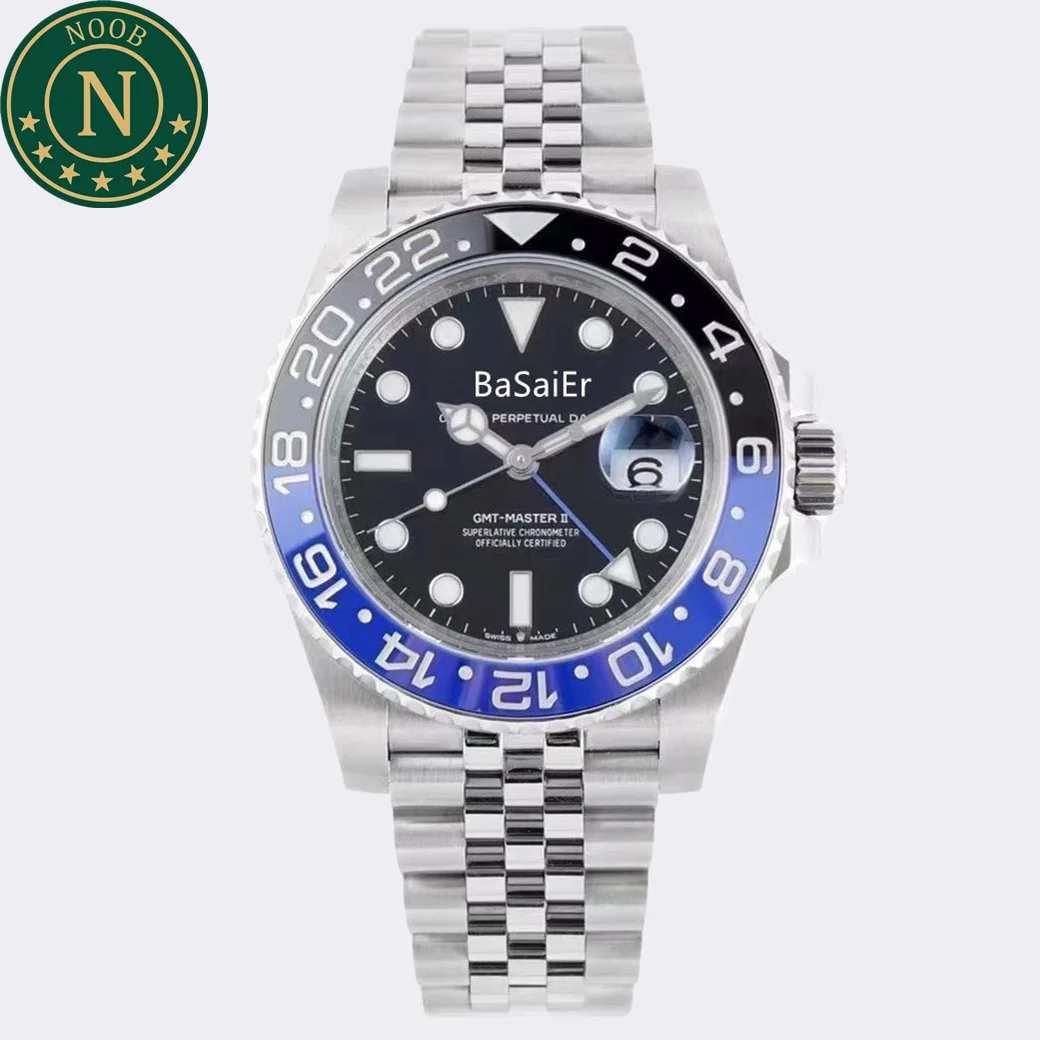 

Noob Factory 3285 Movement Night Vision 904L Stainless Steel Sapphire Glass Automatic GMT V10 RLX Watches