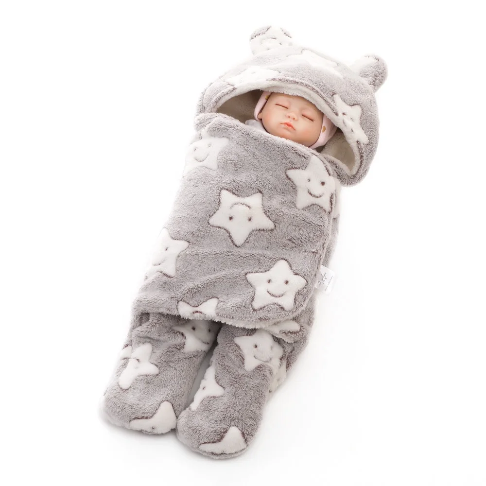 

Warm Winter Coral Fleece Baby Sleep Bag