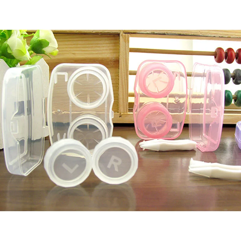 

Fashion Custom Eye Contact Lens Case Transperent Contact Lens Case Box
