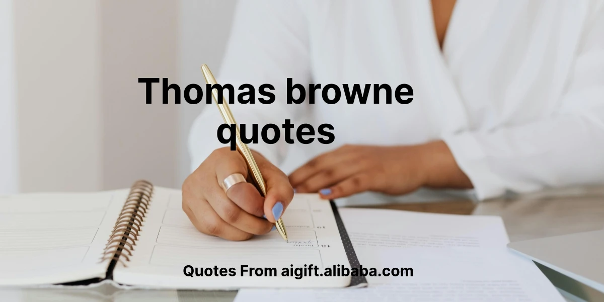 thomas browne quotes