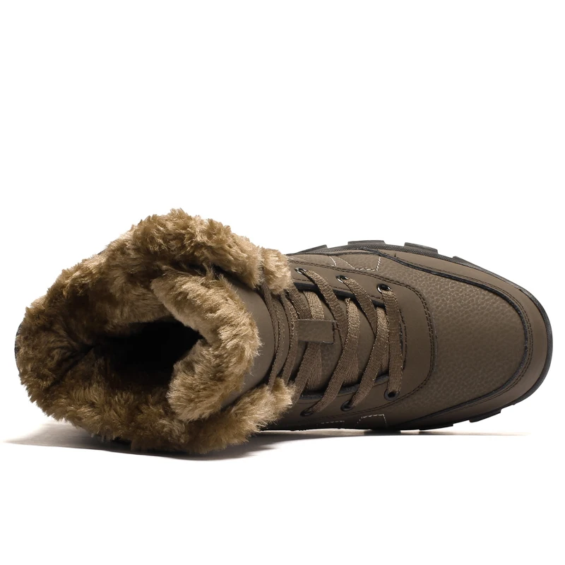 New Invention 2019 Anti Slip Hiking Army Men Winter Shoes Boots For Men Leather