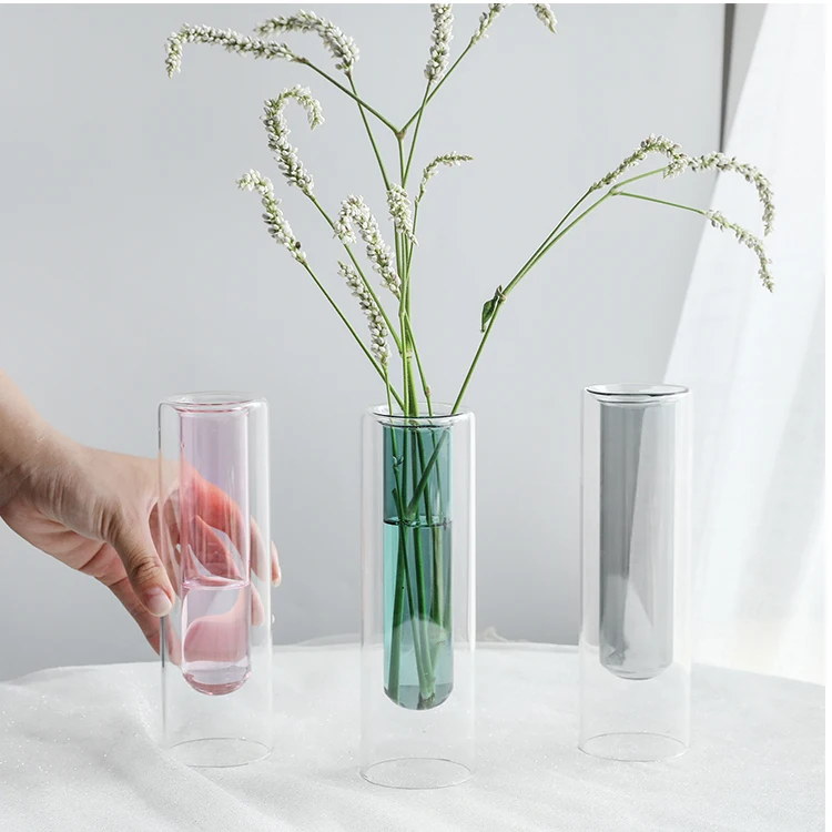 Wholesale Customized 8inch Tall Double Wall Colofulr Test Tube