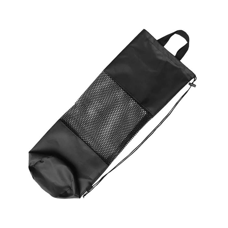 

Yoga Mat Packing bag Black mesh Carry Bag