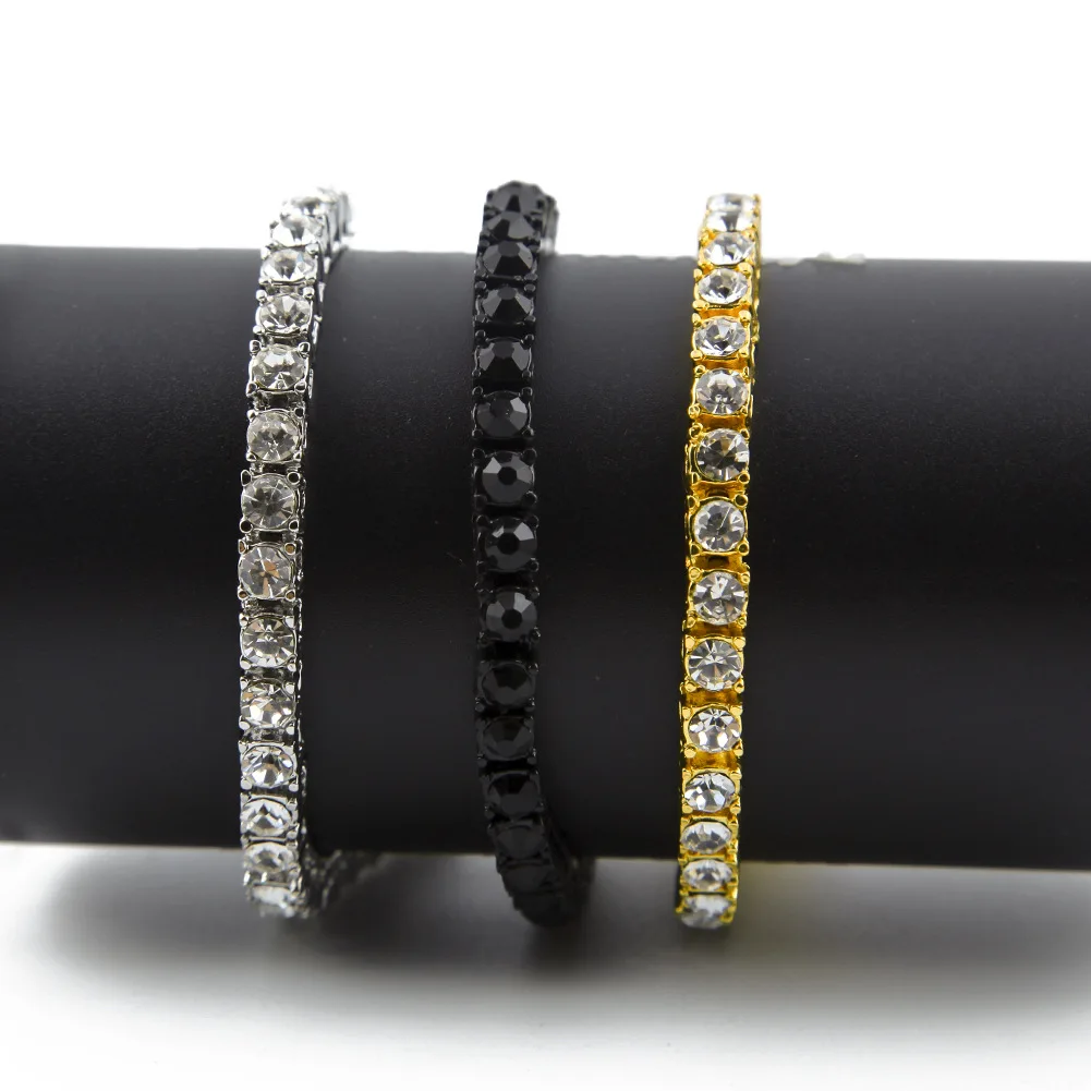 

Hip Hop Fashionable Tennis Bracelet One Row 5MM Diamond Bracelet Jewelry