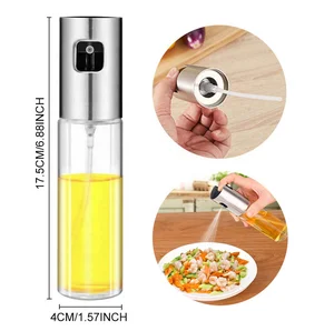 Image of FY Kitchen Baking Oil Cook Spray Empty Bottle Vinegar Bottle Oil Dispenser Cooking Tool Salad BBQ Cooking Glass Oil sprayer
