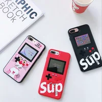 

2019 retro mobile phone gameboy tetris phone case colorful game case for iphone game cover case