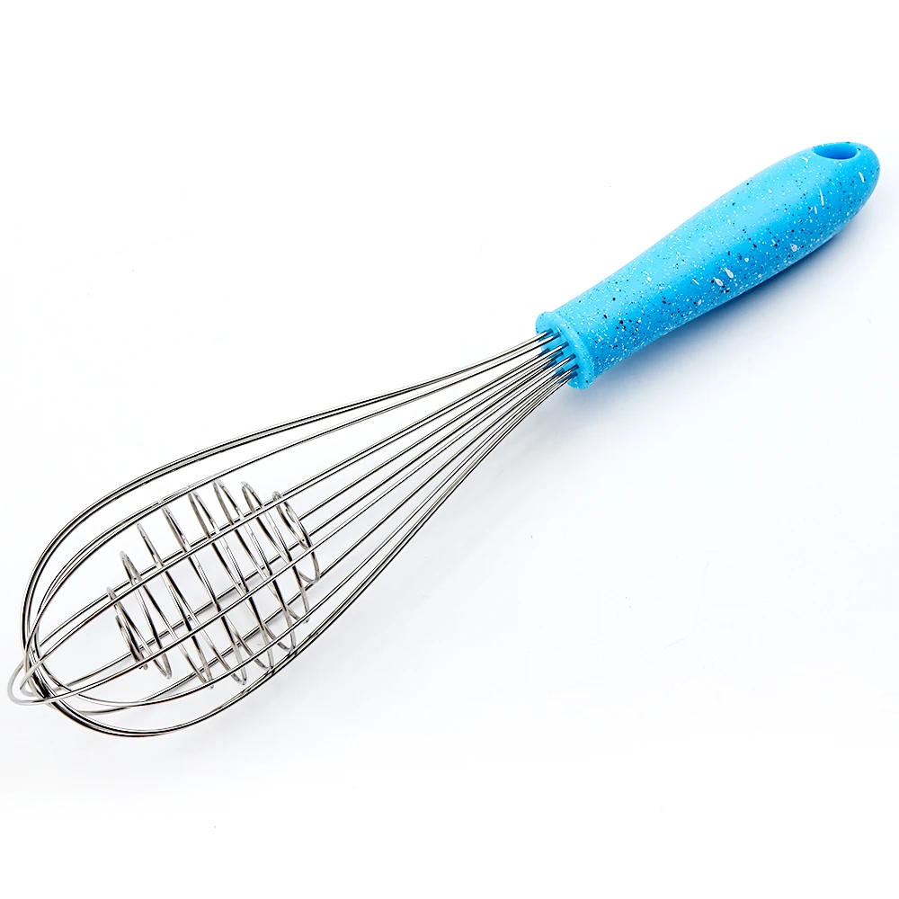 

Kitchen Stainless Steel spiral Wire Whisk 12 inch Balloon Egg Beater