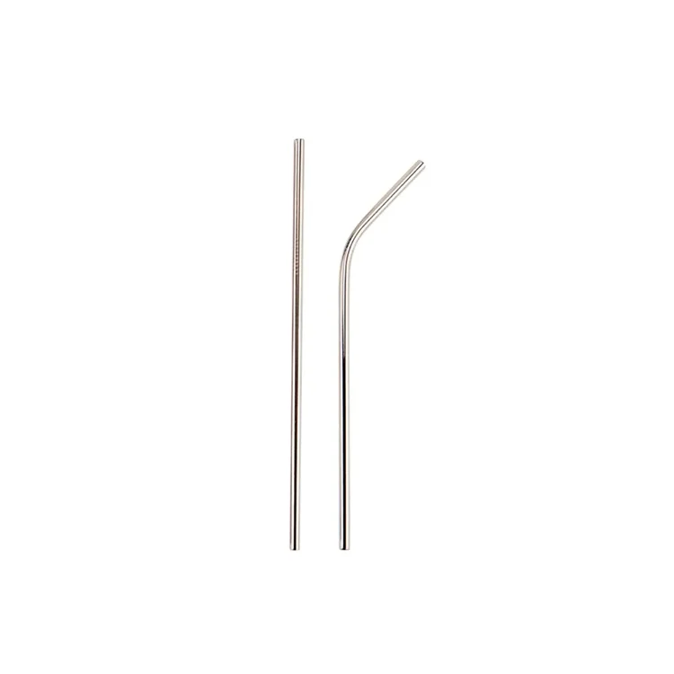

food grade 304 stainless steel straw creative titanium-plated color beverage milk tea metal straw set