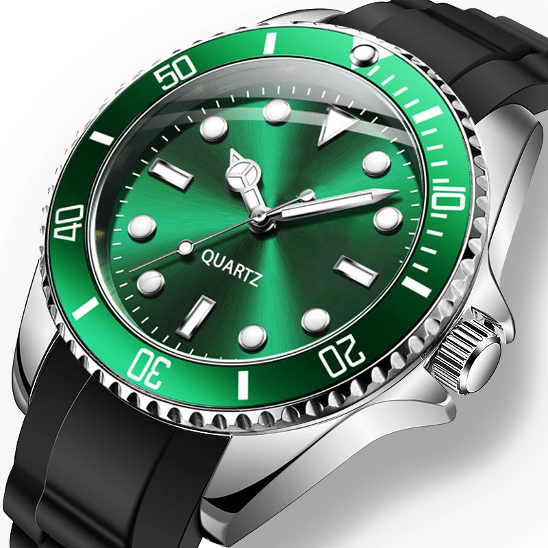 

Bulk Wholesale Luxury Men Watch Logo Custom OEM Branded Silicone Analog Quartz Wrist Watches