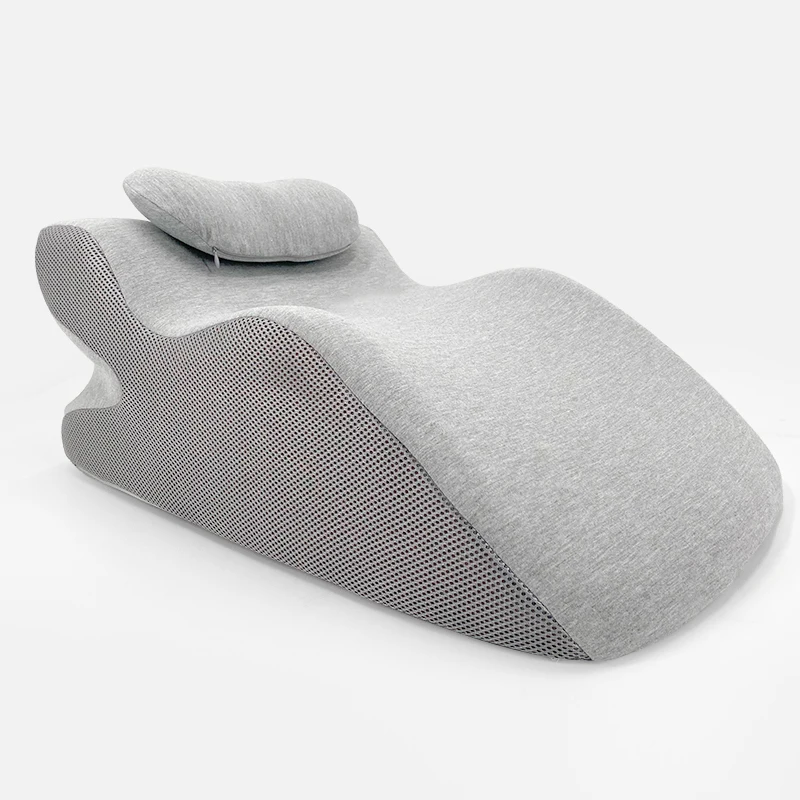 Soft Floor-to-Ceiling Bedside Lumbar Support Memory Foam Backrest Reading Pillow Knitted Polyester Eco-Friendly & Air-permeable