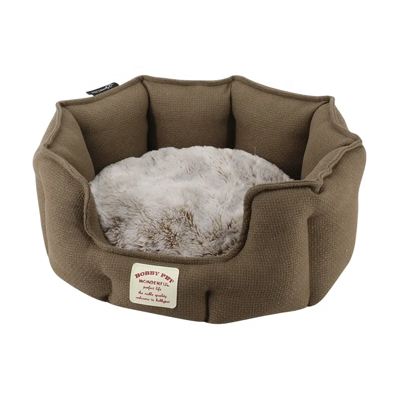 Extra Large Round Dog Beds Pet Cushion House Soft Fluffy Sofa Calming